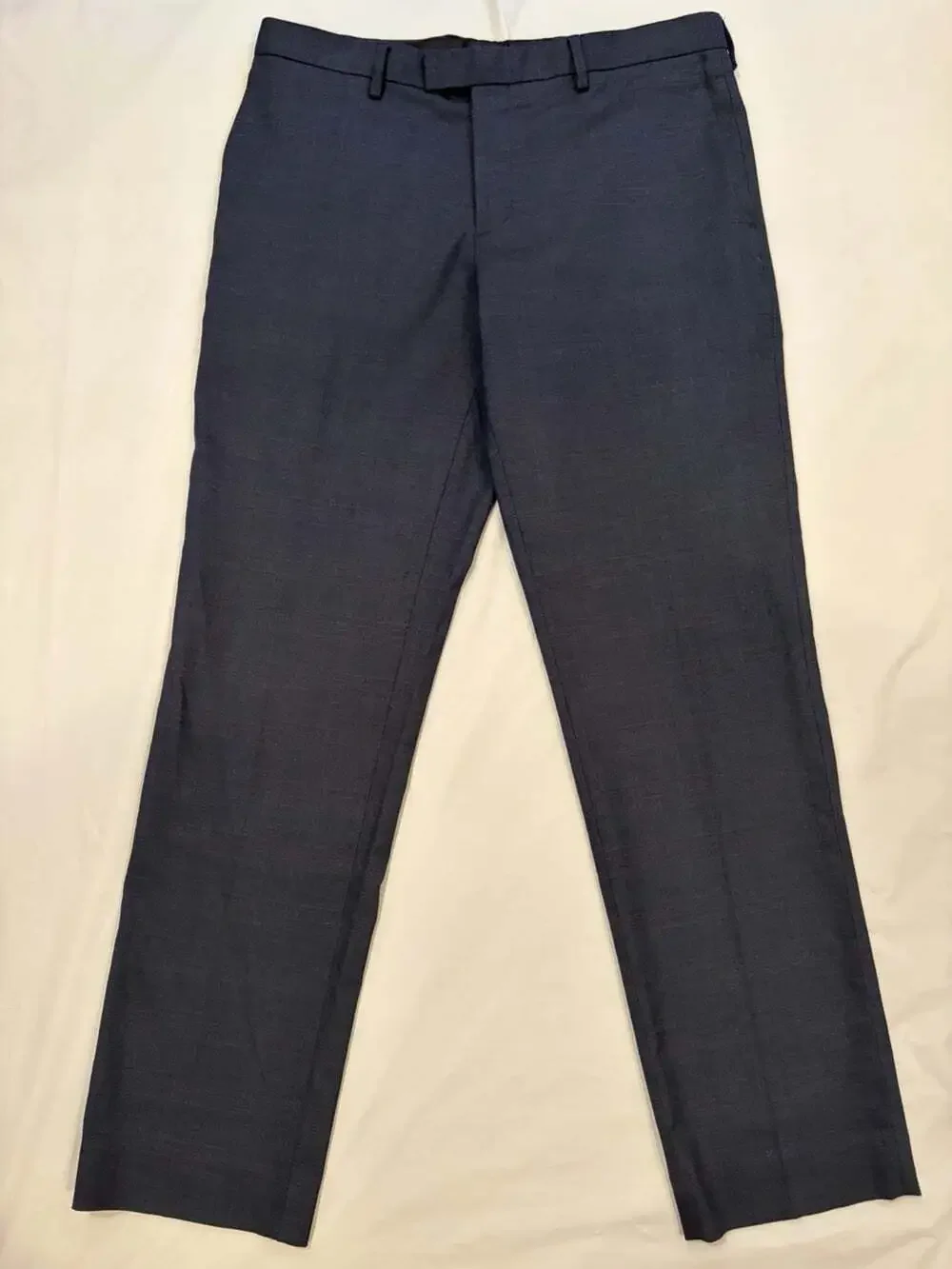Banana Republic Pants Men's 33x32 Navy Slim Fit Plaid Pattern